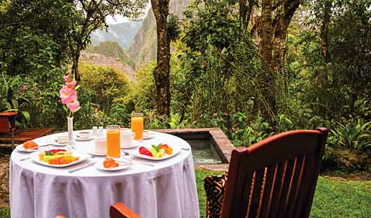 Breakfast at Belmond Sanctuary Lodge, Machu Picchu, Peru