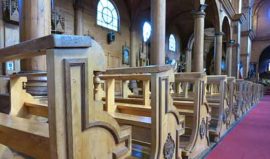 Church interior Chiloe