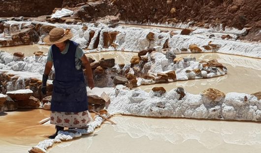 Salt gathering Maras Peru By Cheryl Gale