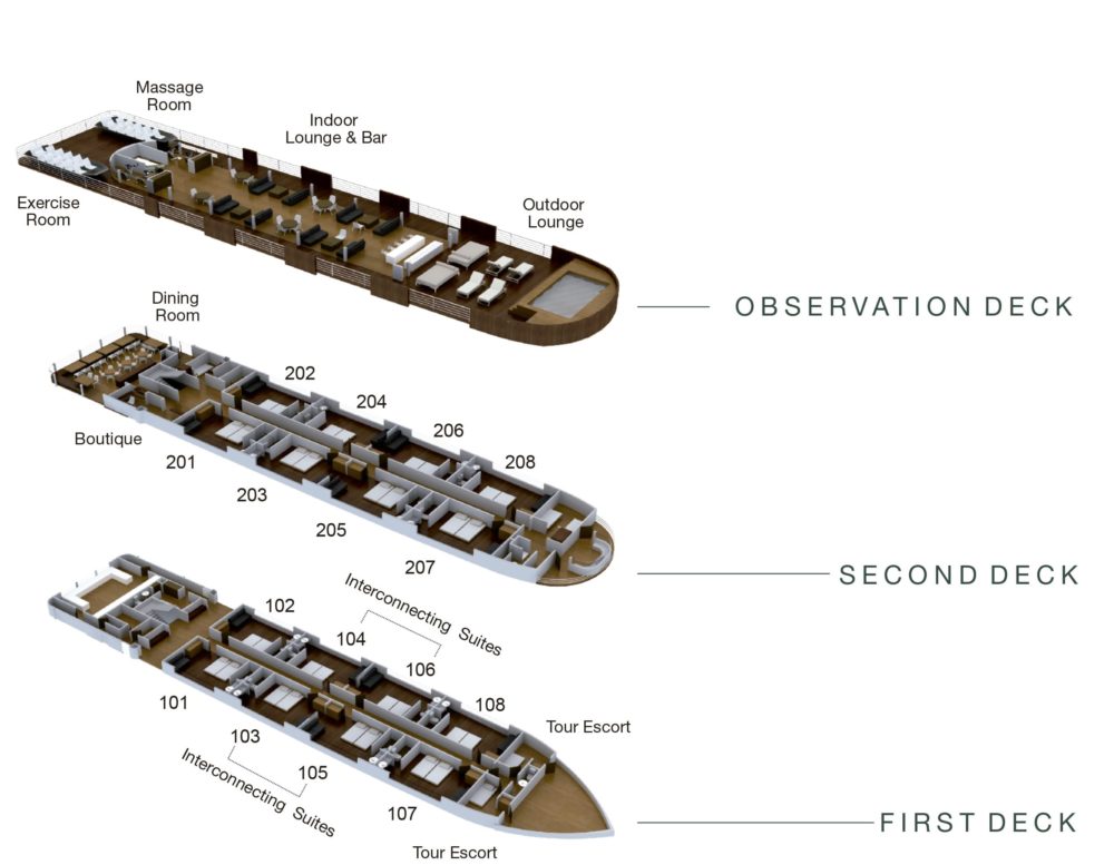 ARIA AMAZON Deck Plan